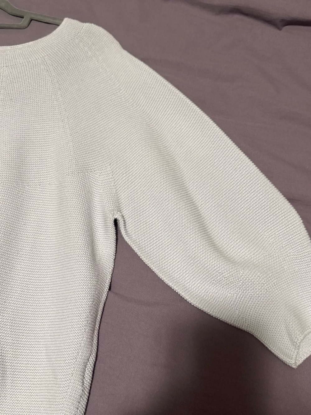 Uniqlo Cream Scoop Neck Knit Sweater